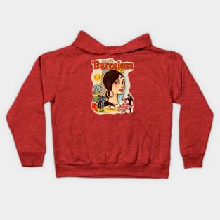 Barcelona Souvenir 1960s Kids Hoodie